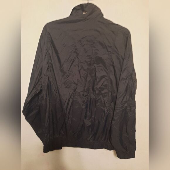 Nike Golf Black Full Zip Jacket Windbreaker Sz L Zip Off Sleeves - Picture 3 of 4
